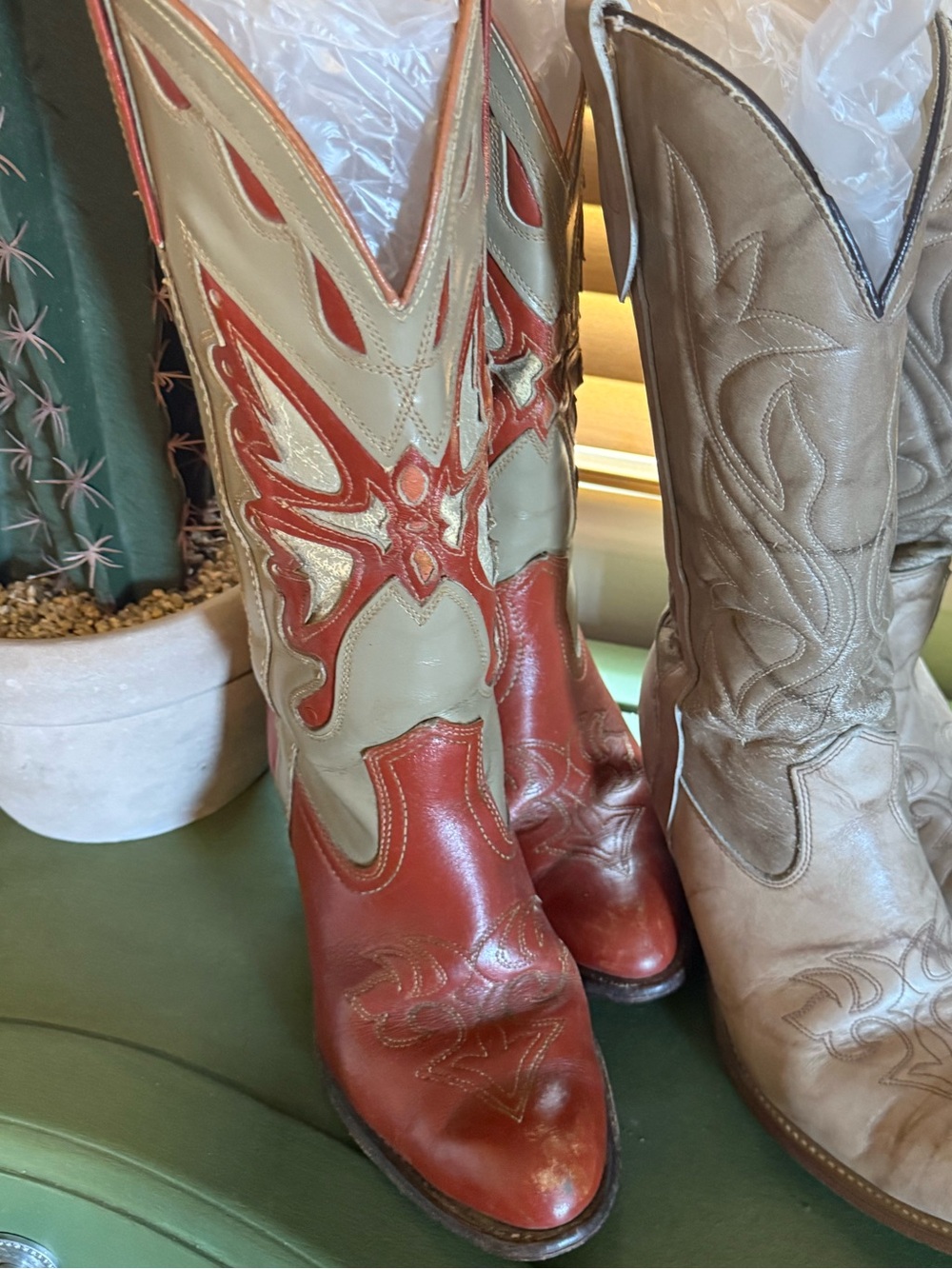 Vintage Miss Capezio Western Butterfly cowboy boots